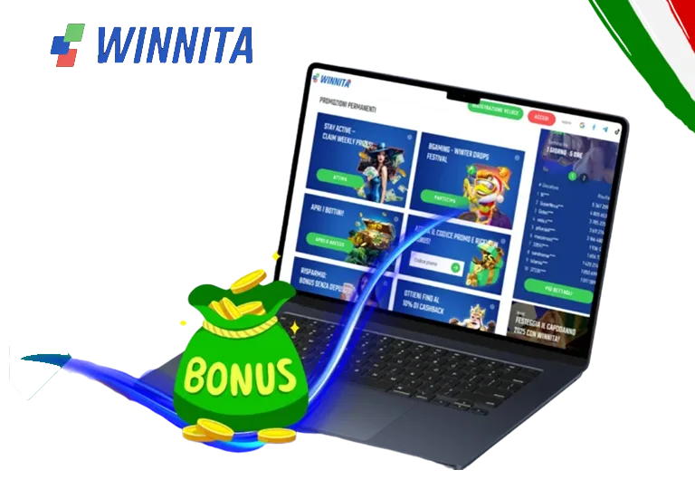 Bonus e promozioni disponibili su Winnita